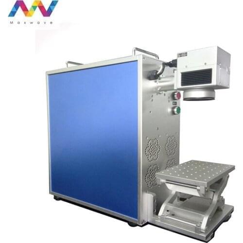 2021 New Jewelry 20W 30W 50W metal small mini portable 3d rotary galvo fibre 30watt fiber laser marking machine