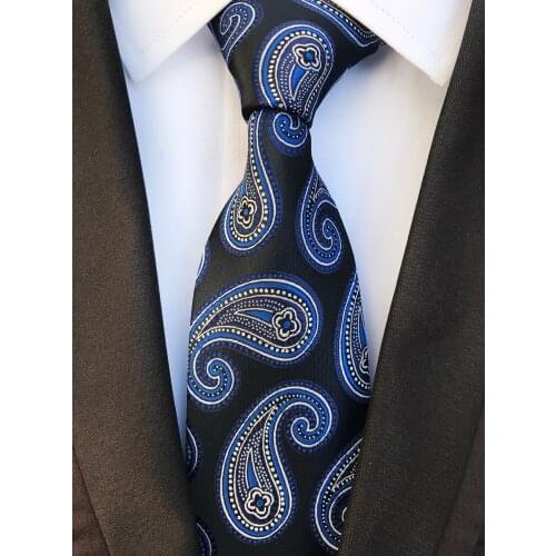 8CM Designers Men Tie Luxury Paisley Neckties for Formal Occasion