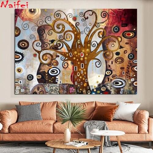 Abstract Landscape Diamond Embroidery Life Tree 5d diy Diamond Painting Cross Stitch Full Drill Square Mosaic Rhinestones Gift