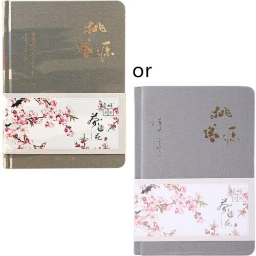 Color Inside Page Notebook Chinese Style Creative Hardcover Diary Books Handbook K92C