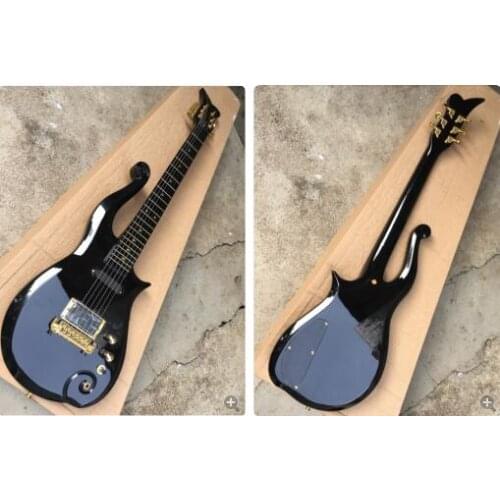 Cloud Electric Guitar, Black Paint, Maple Fingerboard Neck Free shipping