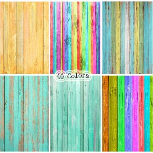 Vinyl Custom Wood Planks Photography Backdrops Colorful Wood Grain Texture Theme Photography Background 20103 FMB-71