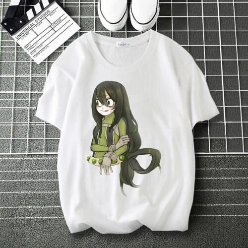 My Hero Academia Deku LOGO Printed High flexibility T-Shirt Round Collar Short Sleeve Modal Shirt Shirts