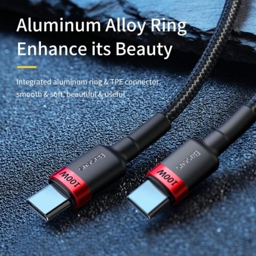 100W 5A usb type c to usb type c cable PD charger for macbook pro Samsung s9 xiaomi notebook usb c Fast charging data 2m Android