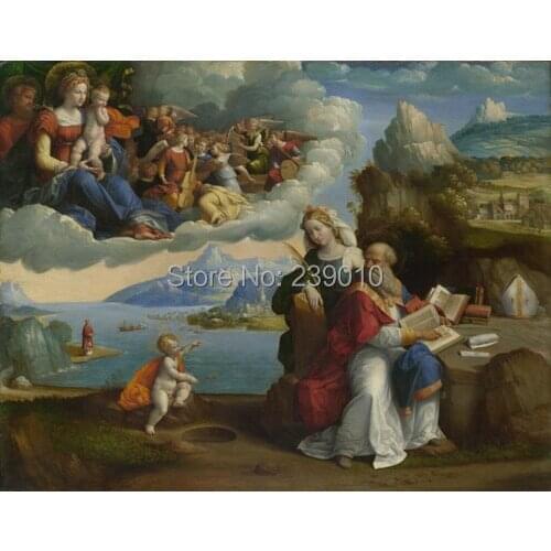 Classical virgin Mary oil painting printed on Canvas religion bible Jesus oil painting canvas printings hotel decor picture