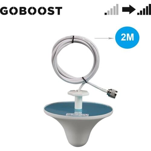 GOBOOST 3dBi With N Male Connector Indoor Antenna 2g 3g 4g For Internet Cellular Signal Booster Internal Ceiling Antenna