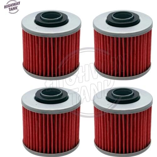 4 Pcs Motorcycle Oil Filter Case for Yamaha YFM600FW Grizzly 4x4 YFM700R Raptor
