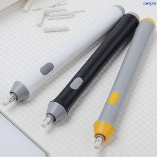 Electric Pencil Eraser Kit Battery Operated Highlights Erasing Effects Automatic Eraser For Sketch with 22pcs Rubber Refills