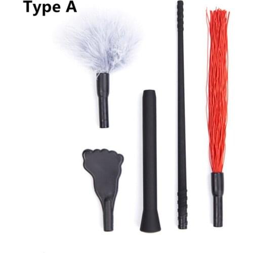 Loverkiss Detachable Erotic Toys Sexy Bondage Set ! flirting Feather Sex Whip Spanking Paddle Flogger Adult Game Fetish Sex Toy
