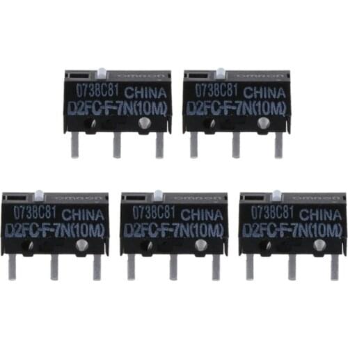 5Pcs Omron Mouse Micro Switch D2FC-F-7N (10M) for Logitech Microsoft Button