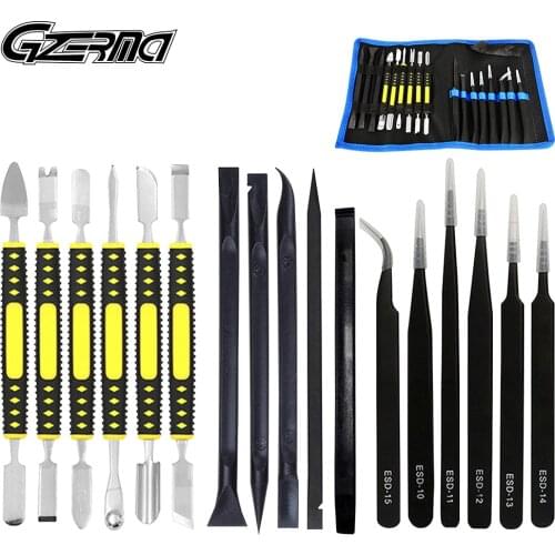 17 Pieces Multi Opening Disassembly Tools Kit Electronics Smartphones Repair Tools Set for iPad Computer Laptop Tablet Repair