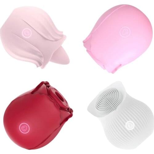 New Rose Vibrator Toy Clitoris Stimulator Nipple Sucker, Vibrators For Women Clitoral Vagina Licking Vibratore Adult Sex Toys