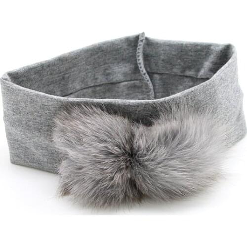 2021 NEW WINTER STYLE fashion COTTON sweat band with fox for newborn and girls fashion hairband