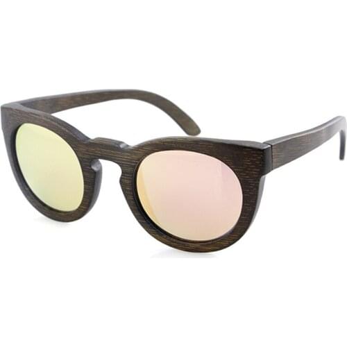 Oculos de sol feminino dropship womens retro polarized uv400 cat eye black float bamboo shades sun glasses sunglasses