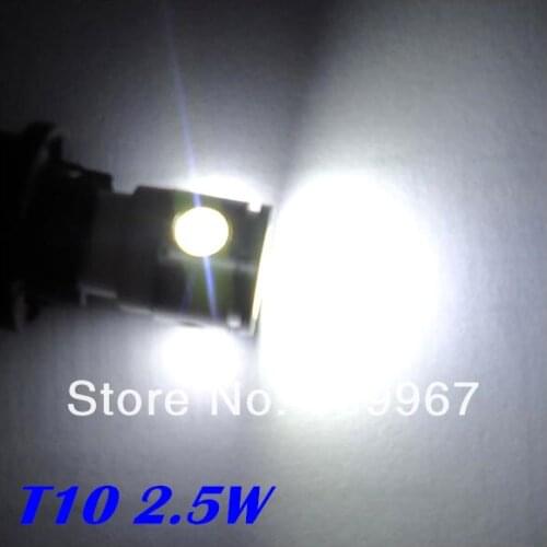 Wholesale Free shipping LED Car Indicator Light Interior Bulbs Wedge Lamp BA9S led 2.5W High Power light