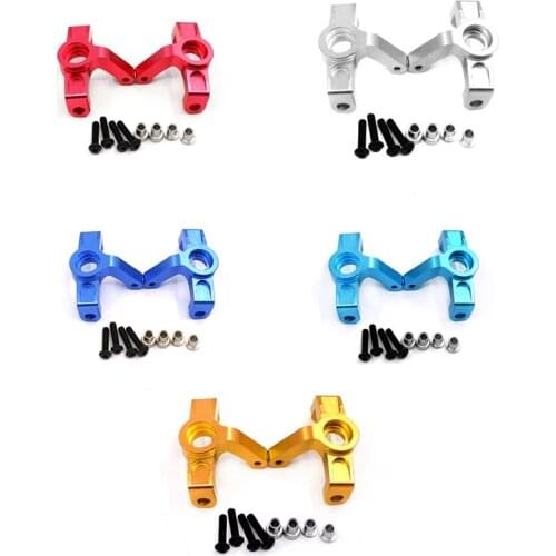 2Pcs Aluminum Alloy Front Steering Cup Steering Block for Wltoys 104001 1/10 RC Car Upgrade Parts Accessories