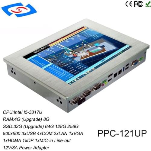 Low Cost 12.1" With SSD 32GB Rugged Industrial Tablet PC With Onboard 4G Optional DDR3 4G MAX 8G Application Commercial Panel PC