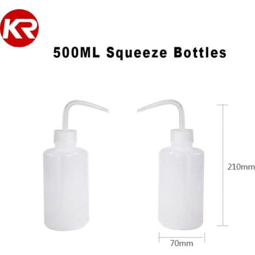 Professional 250/500/1000ML Size Tattoo Diffuser Squeeze Non-Spray Bottles Transparent Plastic Tattoo Wash Cleaning Bottle