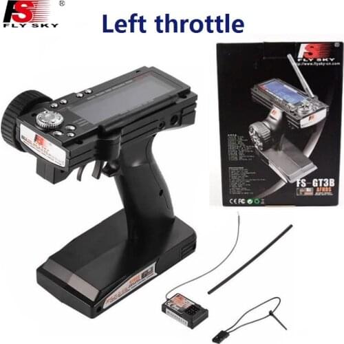 FLYSKY FS-GT3B 2.4G 3CH LED Screen Radio Transmitter Fail-Safe with GR3E Receiver for RC Vehicles Boat Car Truck Crawler 4WD