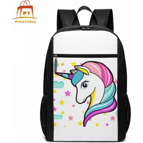 Poni Unicorn Backpack Poni Unicorn Backpacks Student Trendy Bag High quality Multifunction Print Sports Bags