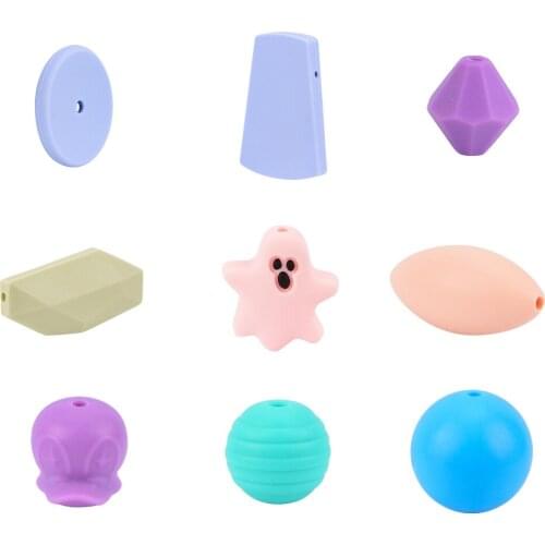 Maternal and Baby Supplies Silicone Beads DIY Accessories Diamond Donald Duck Beads Teeth Biting Beads Molar Loose Beads Teethin
