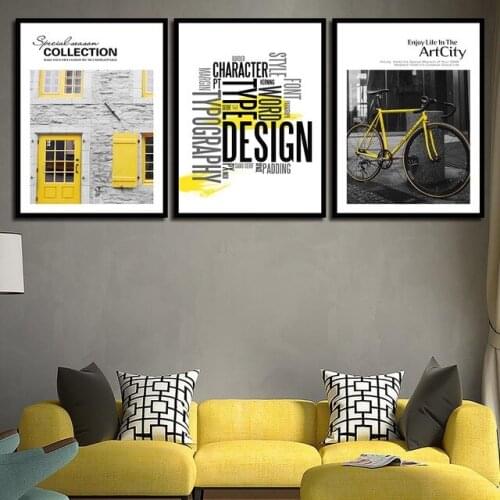 Spray Landscape Nordic Style Old Decoration For Home Paintings Photo Wall Art Pictures Posters and Prints Canvas Unframed