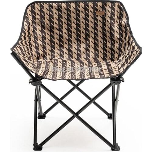 Outdoor Folding Chair Portable Household Moon Chair Beach Chair Bench Camping Chair Fishing Stool