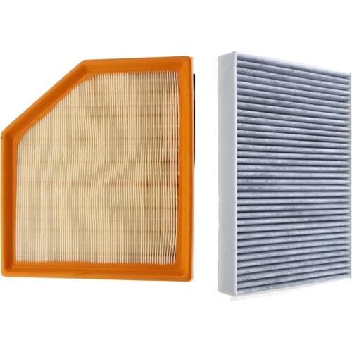 Car Cabin Air Filter 2Pcs For Volvo S80 T6 2006-/V60 T6 2010-/V70 T6 2007-15/XC60 XC70 T6 2008-2020 Model Oem 31366124,30745344