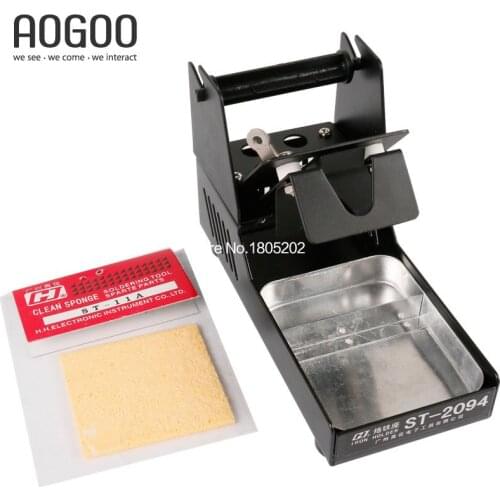 High Quaility Soldering Iron Support Stand Station Metal Base with 1 Sponge ST-2094