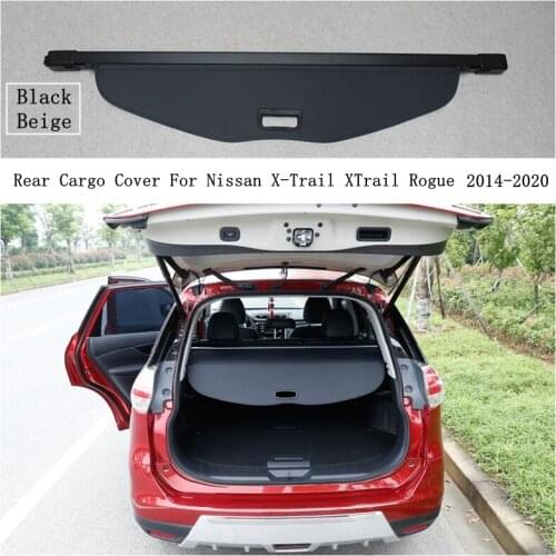 Rear Cargo Cover For Nissan X-Trail XTrail Rogue 2014-2020 Privacy Trunk Screen Security Shield Shade Auto Accessories