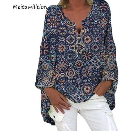 2021 Plus Size Women Blouses Ladies Spring Summer Long Sleeve Linen Blouse Female V Neck Solid Casual Blouse Shirts