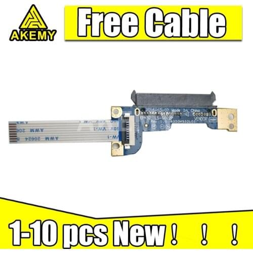 1-10 pcs Akmey NEW For HP 15-DA 15-DB HDD HARD DRIVE CONNECTOR CABLE BOARD LS-G072P 435OM932L01 Free Cable