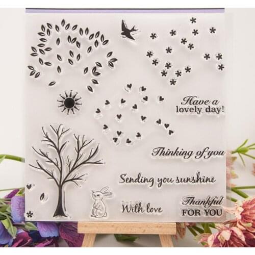 1pc Silicone Clear Seal Stamp Cutting DIY Scrapbook Diary Coloring Embossing Album Decoration Rubber Stamping Handmade Reusable