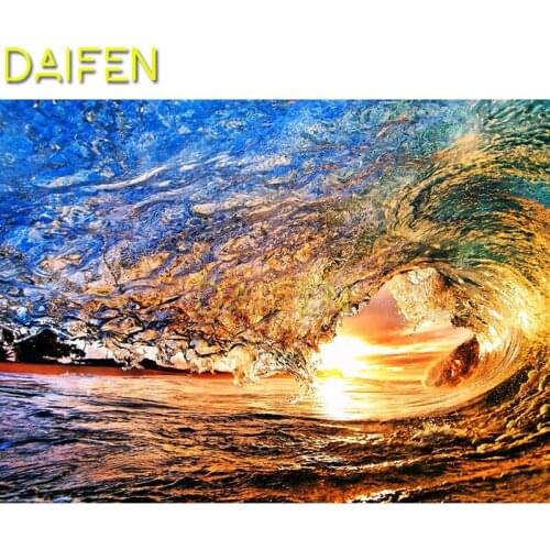 Full Square Diamond painting Wave water Full Round Diamond mosaic 5D DIY Diamond embroidery Cross stitch