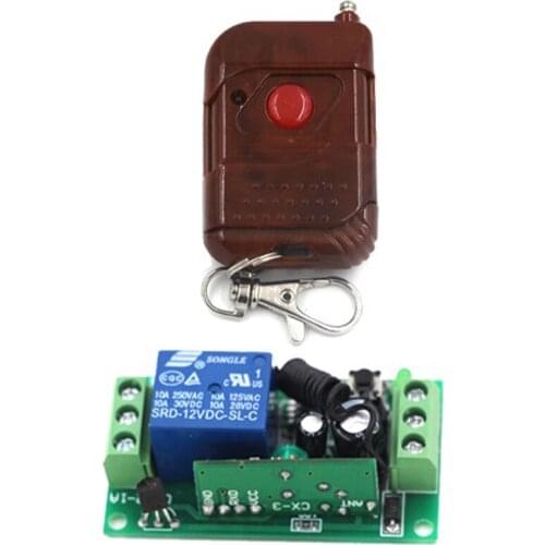 DC 12V Wireless Remote Switch System Smart Remote Light Switch RF Switch For Light Door Motor Transmitter Receiver 315/433 Mhz