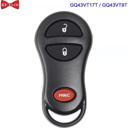 KEYECU for Dodge Caravan Dakota Durango Ram 1999 2000 for Chrysler Town & Country Voyager Remote Key Fob GQ43VT9T GQ43VT17T