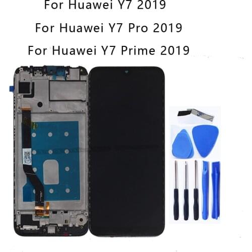For Huawei Y7 2019 Y7 Pro 2019 Original LCD Display Touch Screen digitizer repair parts For Huawei Y7 Prime 2019 DUB-LX2 DUB-L22