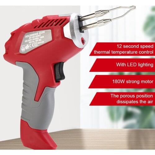 180W Fast Thermal Electric Soldering Iron Industrial-grade High-power Welding Tools Soldering Gun with LED Light