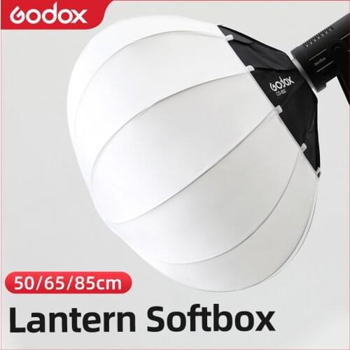Godox CS-65D 65cm or CS-85D 85cm Lantern Foldable Quick-install Portable Round Shape Softbox Light for Bowens Mount Studio Flash