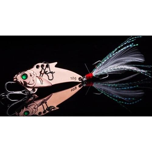 Gorgons Fishing Tackle Exquisite Artificial Metal Lure Vibration Metal Vib Bass Fishing Sinking Lipless Crankbait