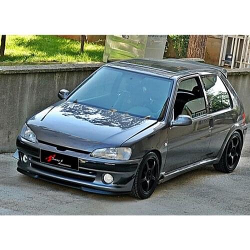 Peugeot 106 Front Bumper Spoiler Lip Cupra Splitter Valance 3 Pieces