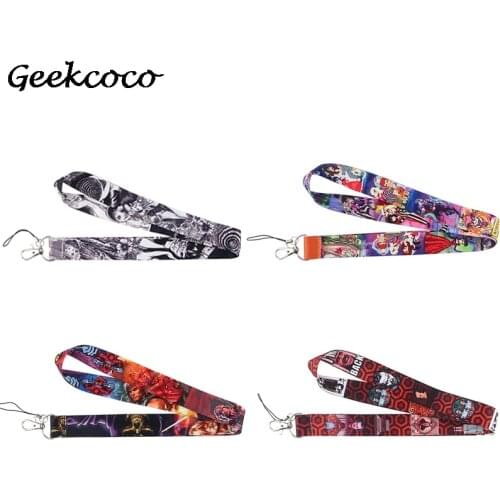 J1675 Cartoon Horror Movie Keychain Accessory Mobile Phone Badge Holder Key Strap Lanyard