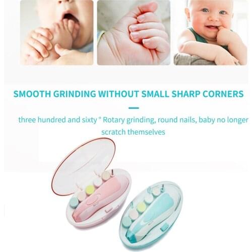 6 In 1 Ergonomic Design Electric Nail Clipper Manicure And Pedicure Nail Clippers Grooming Set With LED Light