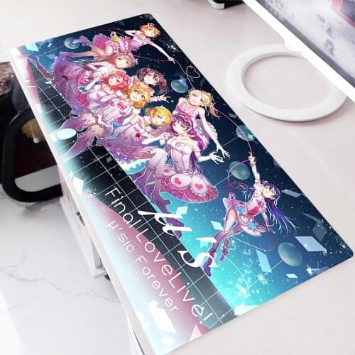 Love Live Anime Mouse Pad Speed Mausepad Pad on the Table Pc Gamer Complete Gaming Mouse Mat Deskmat Rubber Kawaii Accessories