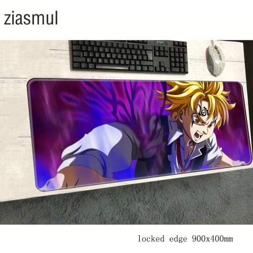 Seven deadly sins mouse pad 900x400x3mm best mousepads best gaming mousepad gamer xl personalized mouse pads keyboard pc pad