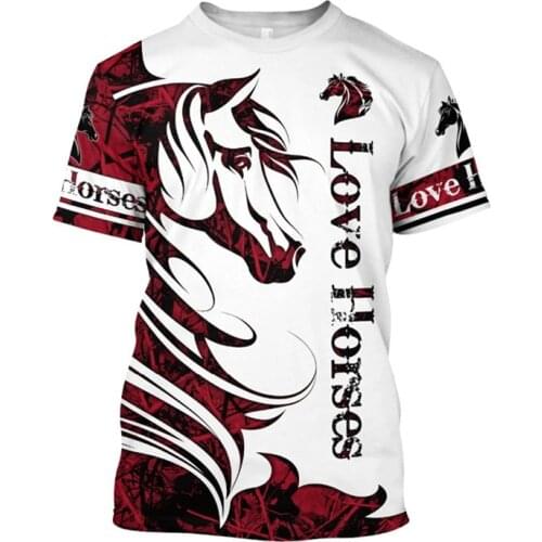 New summer animal series mens T-shirt shark / koala / horse 3D printed Harajuku short sleeve T-shirt Unisex casual T-shirt