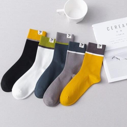 New Style Mens Stockings Autumn And Winter Pure Cotton Breathable Deodorant Japanese And Korean Combed Flow Sports Socks