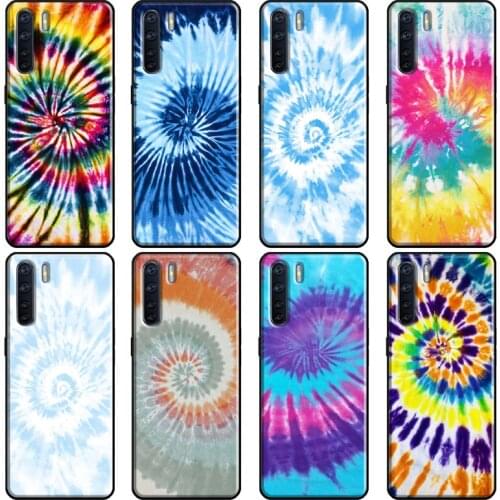 Tie Dye Trippy Soft For OPPO A53 A31 A5 A9 2020 A1K A3S A5S A15 A52 A72 A91 F5 F7 Reno 4 Pro 2Z Case