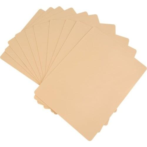 10pcs Permanent Makeup Eyebrow Lips Blank Tattoo Practice Skin Sheet for Needle Machine Supply Kit