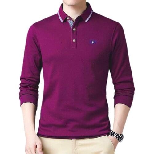 SHABIQI 2021 New Brands Mens Long Sleeve POLO Shirts Long Sleeve Camisas Polo Stand Collar Male Polo Shirt Plus Size M-9XL 10XL